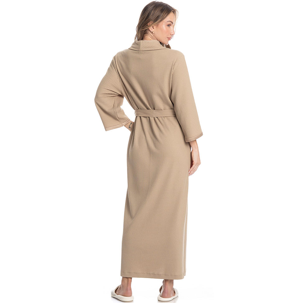 Robe Longo Feminino Piquet - Imagem 4 - Mobile