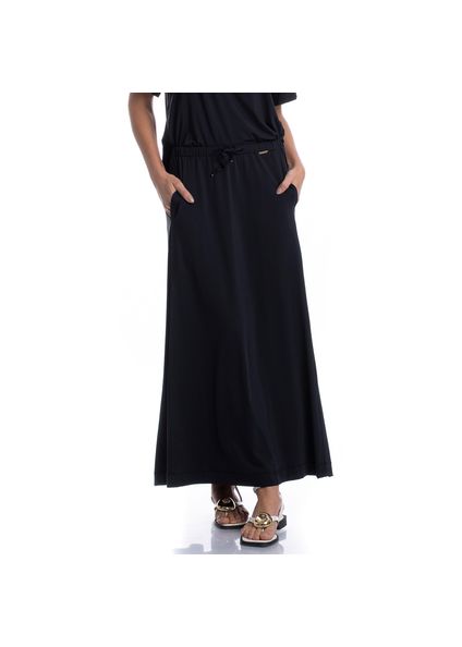 Saia Longa Madri Preto - Imagem 1