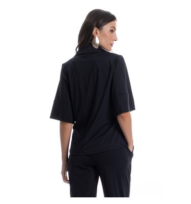 Camisa Feminina Curta Madri - Imagem 2 - Mobile