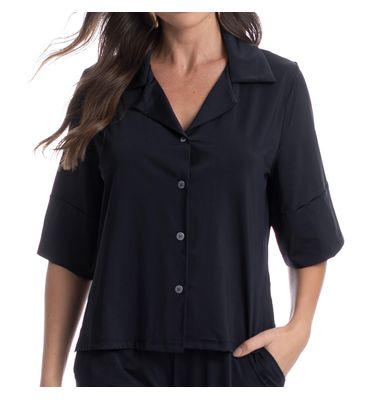Camisa Feminina Curta Madri - Imagem 5 - Mobile