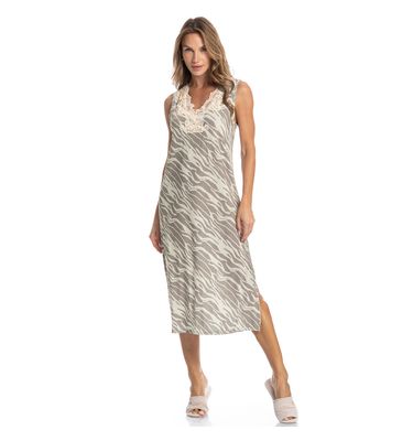 Camisão Midi Regata Com Renda Isla - Imagem 3 - Mobile