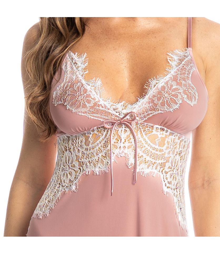 Camisola Curta Com Renda Kira - Imagem 5 - Desktop