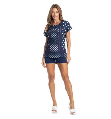 Pijama Feminino Curto Zoe - Imagem 3 - Mobile