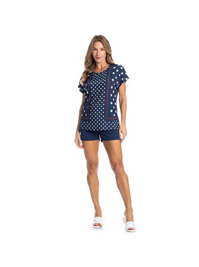 Pijama Feminino Curto Zoe - Imagem 3 - Desktop