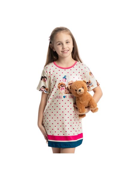 Camisão Infantil Lovely Rosa-2 - Imagem 1