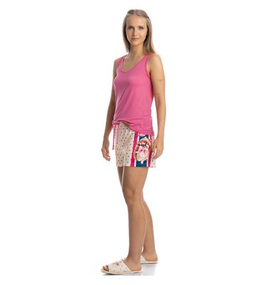 Pijama Curto Regata Lovely - Imagem 3 - Mobile
