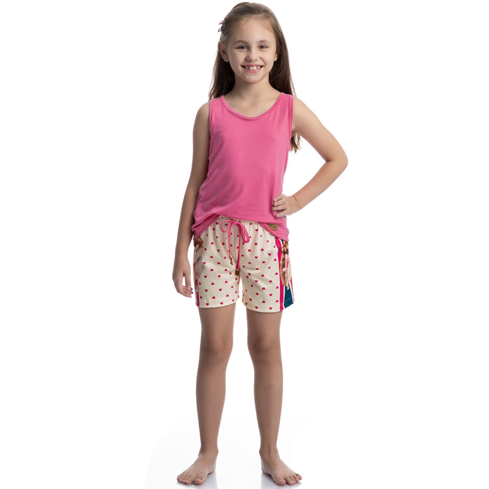 Pijama Infantil Curto Regata Lovely - Imagem 3 - Mobile