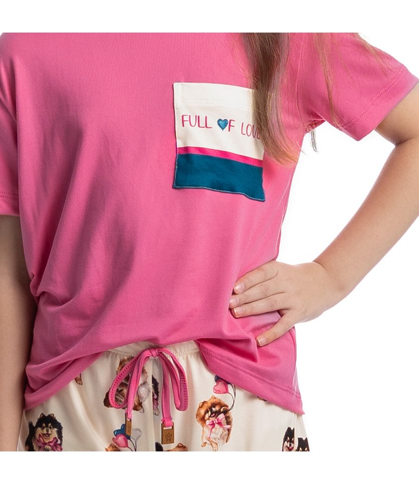 Pijama Curto Infantil Lovely - Imagem 5 - Desktop