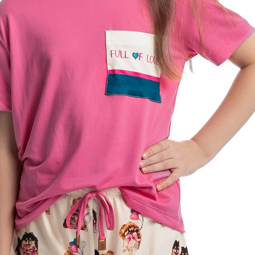 Pijama Curto Infantil Lovely - Imagem 5 - Mobile