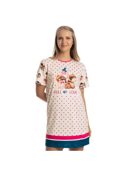 Camisao Lovely Rosa-2 - Imagem 1