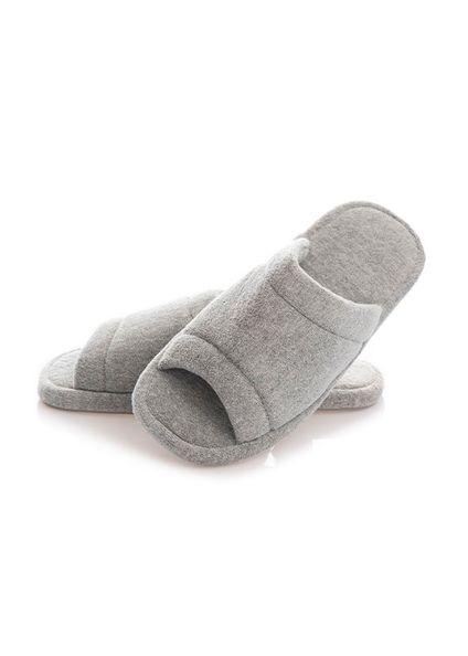 Chinelo Em Atoalhado Home Unissex Cinza - Imagem 1