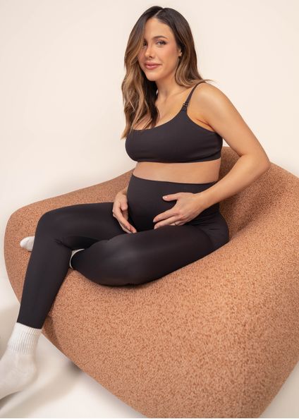 Calça Legging Maternity Essence Preto - Imagem 1