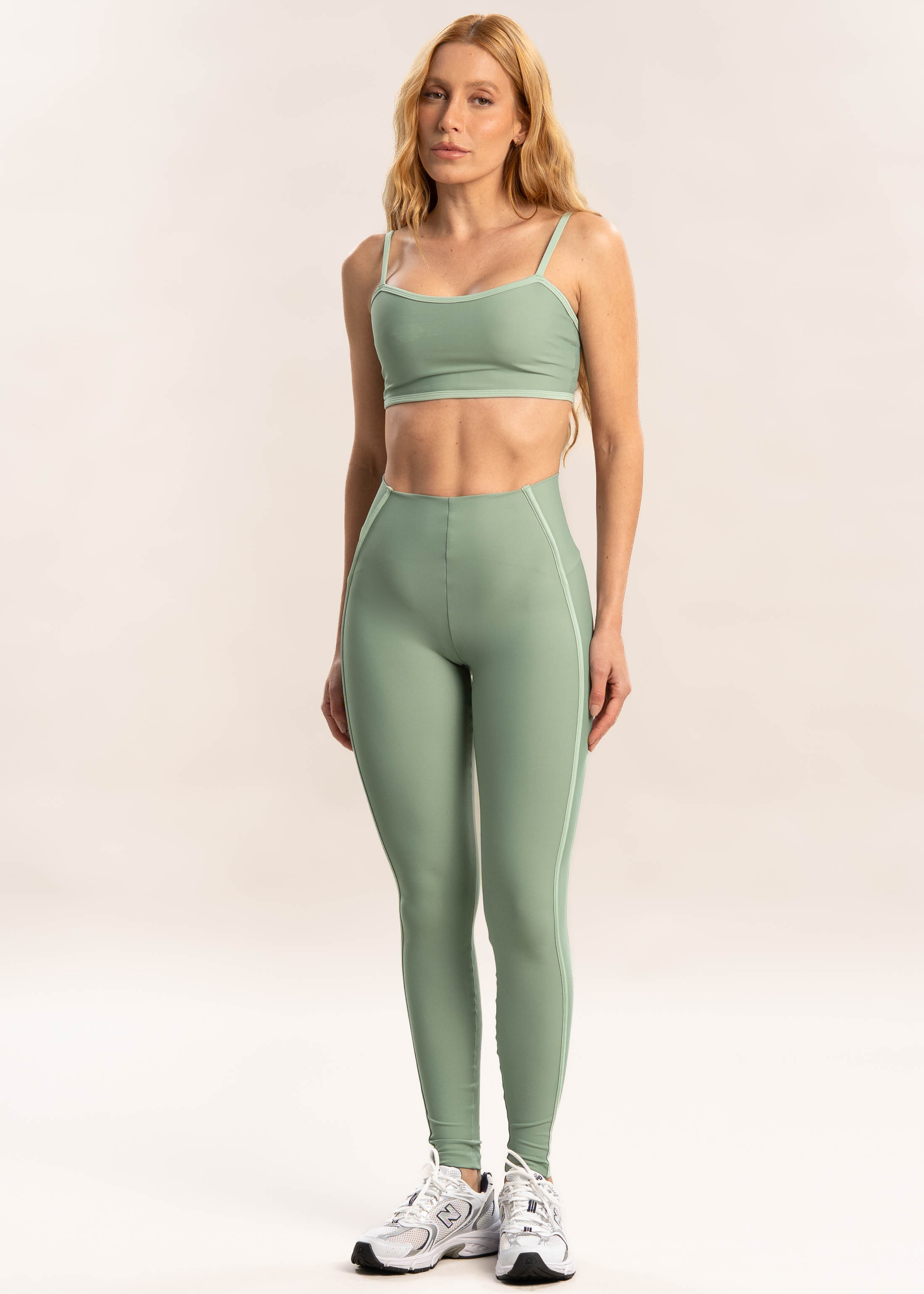 Calça Feminina Legging Invisible Slim Shape Curve Verde - Imagem 1