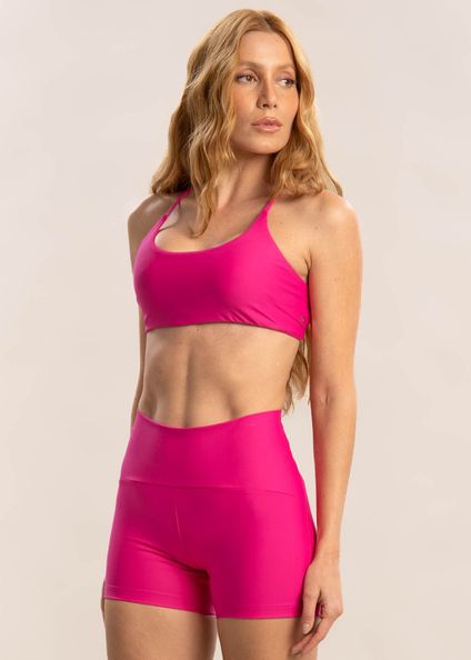 Shorts Curto Perfect Shape Crop Pitaya Rosa-2 - Imagem 1