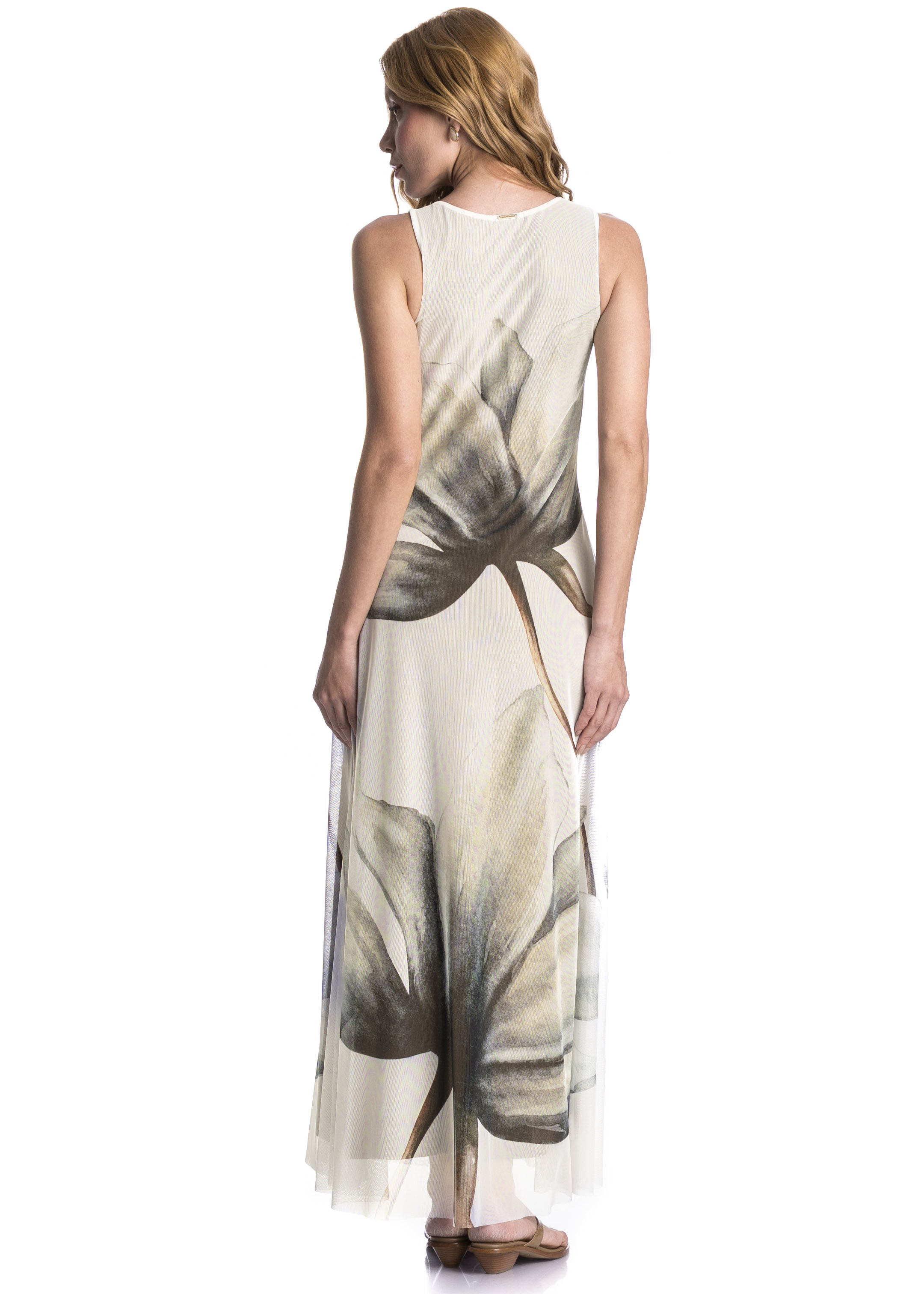 Vestido Evasê De Tule Brisa Branco - Imagem 2