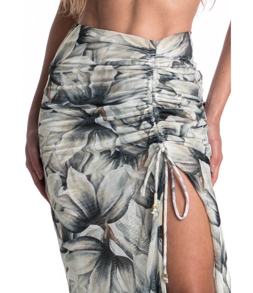 Saia Midi De Tule Franzida Brisa - Imagem 5 - Desktop