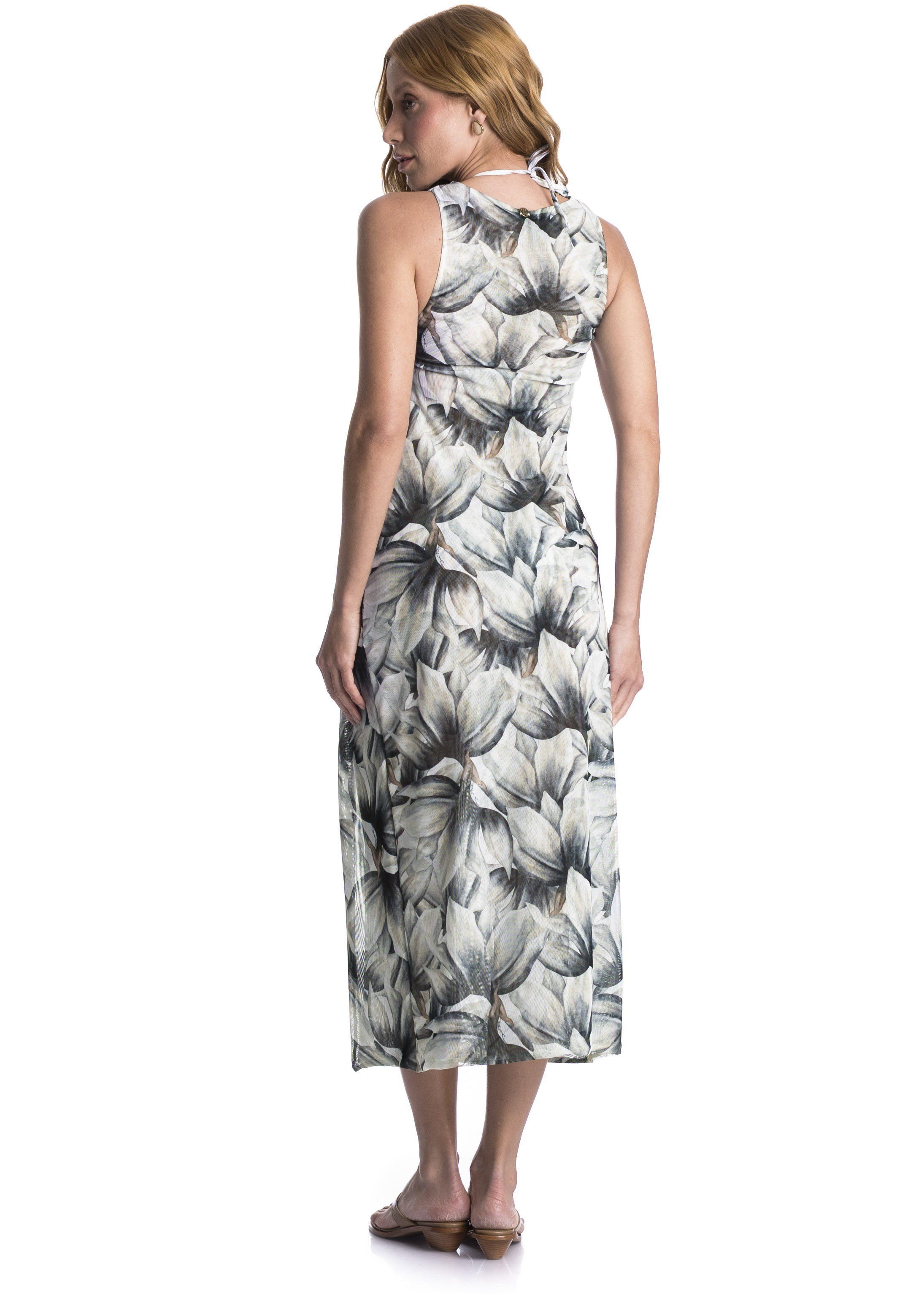 Vestido Midi Tule Franzido Brisa - Imagem 2 - Mobile