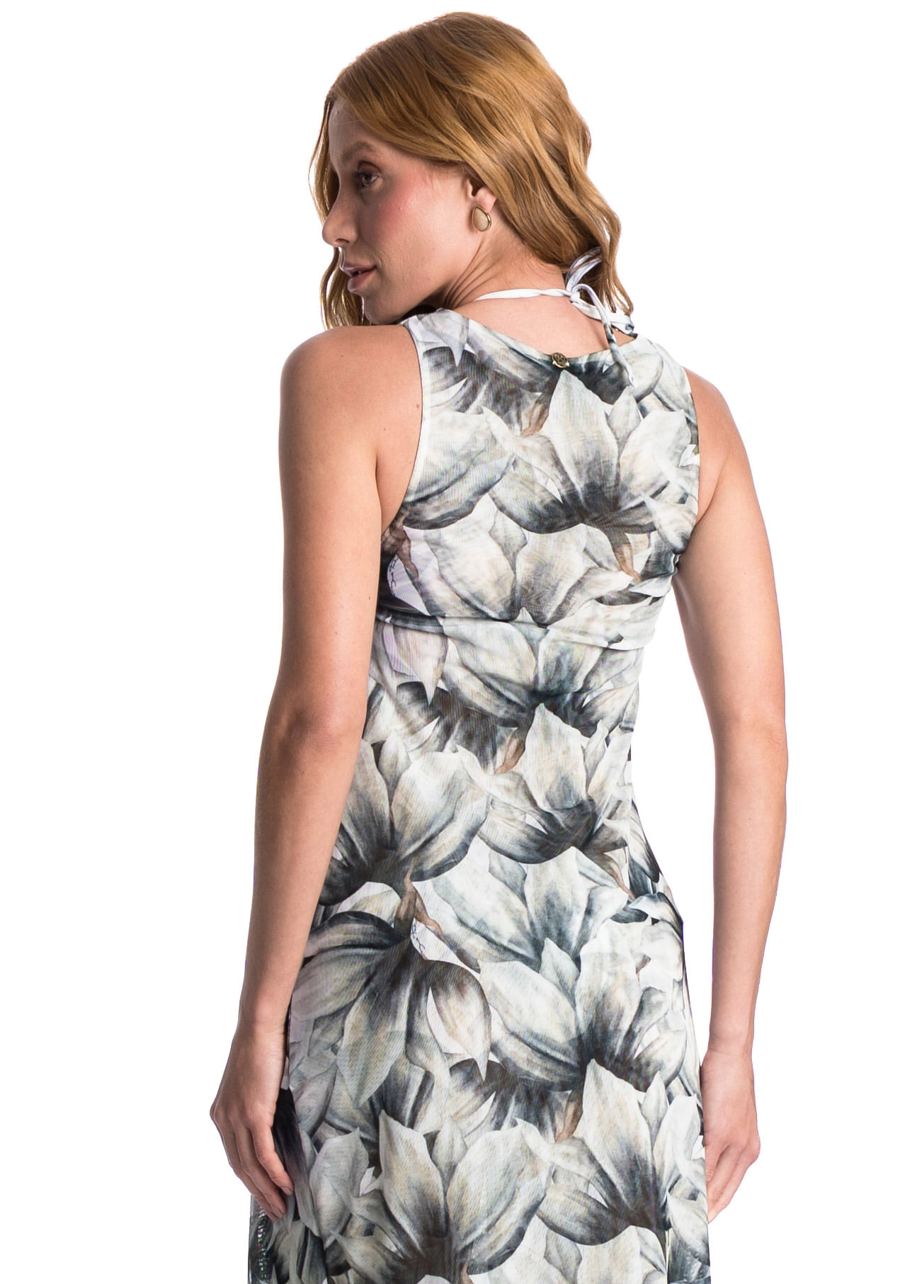 Vestido Midi Tule Franzido Brisa - Imagem 4 - Mobile