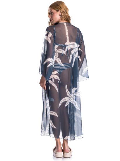 Kaftan De Tule Com Manga Maré - Imagem 2 - Desktop