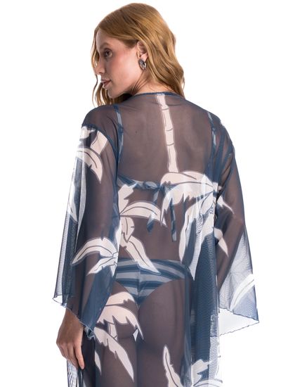 Kaftan De Tule Com Manga Maré - Imagem 4 - Desktop