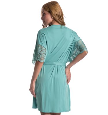 Robe Feminino Curto Com Renda Manu Colors - Imagem 2 - Mobile