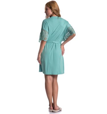Robe Feminino Curto Com Renda Manu Colors - Imagem 4 - Mobile