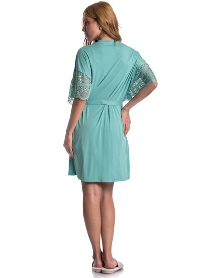 Robe Feminino Curto Com Renda Manu Colors - Imagem 4 - Desktop