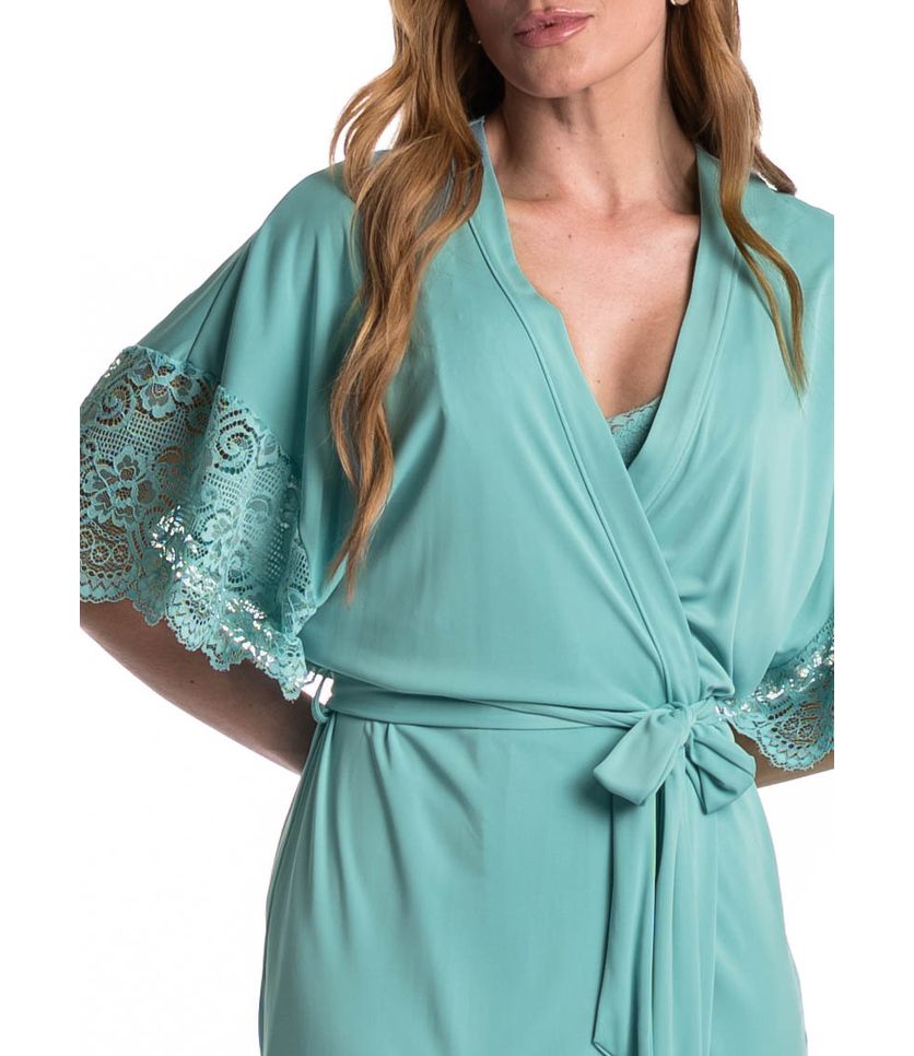 Robe Feminino Curto Com Renda Manu Colors - Imagem 5 - Desktop