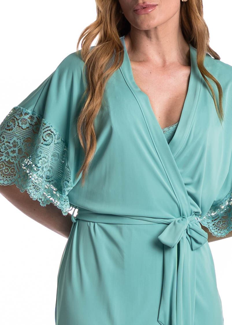 Robe Feminino Curto Com Renda Manu Colors - Imagem 5 - Mobile