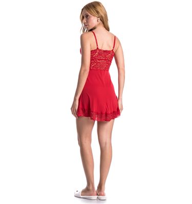Camisola Curta Com Renda Manu Colors - Imagem 4 - Mobile