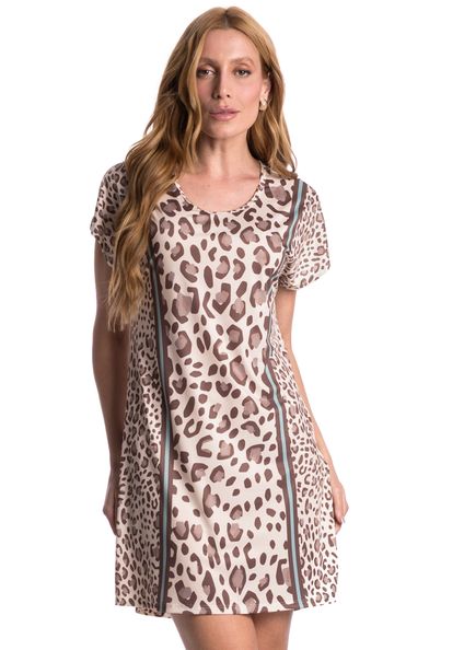 Camisão Feminino Curto Luisa Azul - Imagem 1