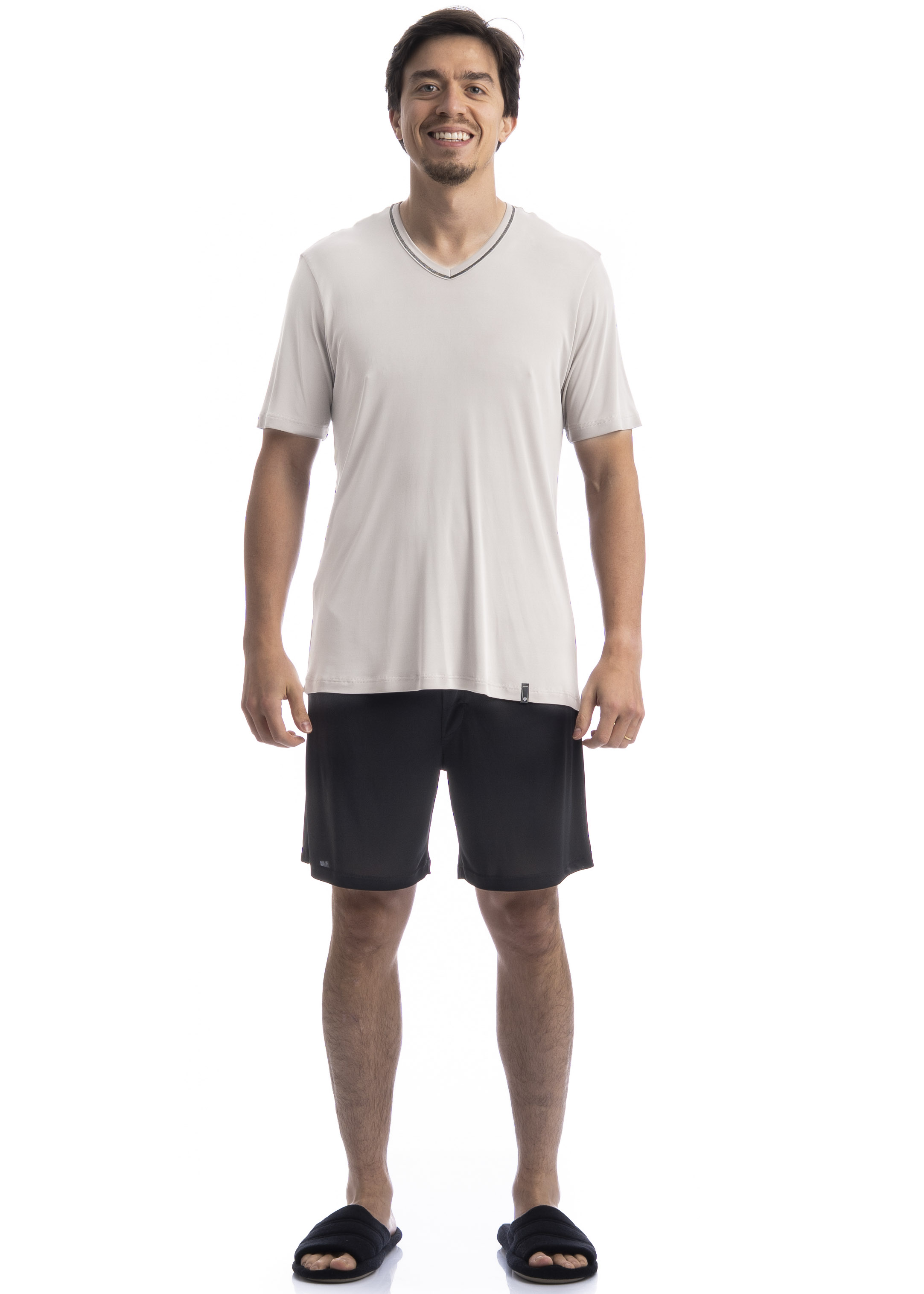 Pijama Masculino Curto Luar Tombini - Imagem 3 - Mobile