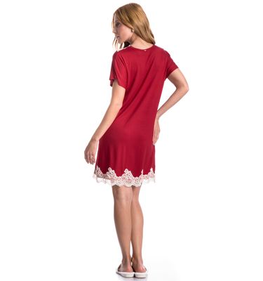 Camisão Curto Com Renda Paula - Imagem 4 - Mobile