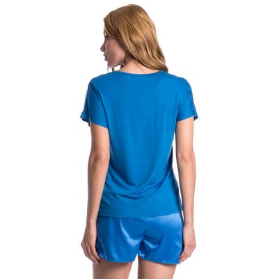 Pijama Feminino Curto Cetim Milena - Imagem 2 - Mobile