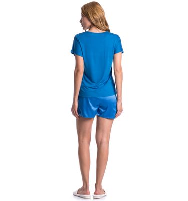 Pijama Feminino Curto Cetim Milena - Imagem 4 - Mobile