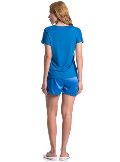 Pijama Feminino Curto Cetim Milena - Imagem 4 - Desktop