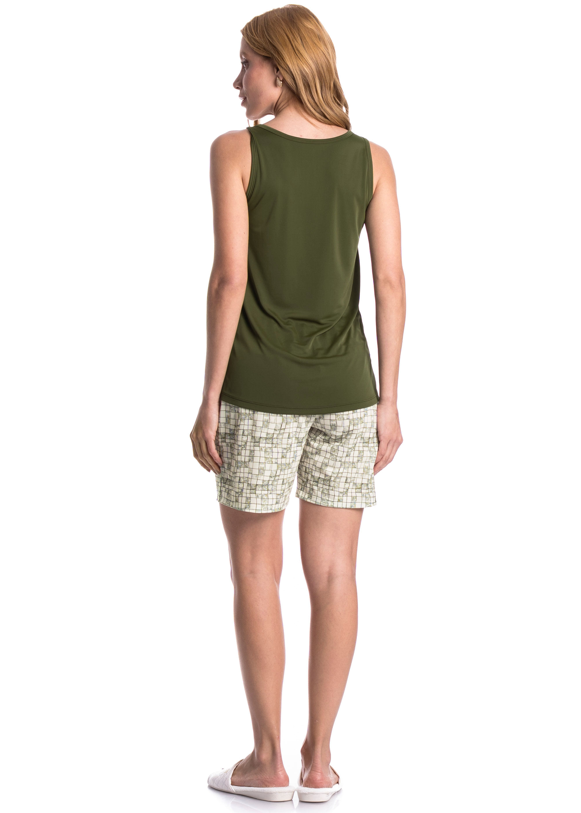 Pijama Feminino Shortão Regata Refúgio - Imagem 4 - Mobile