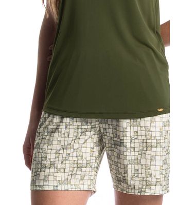Pijama Feminino Shortão Regata Refúgio - Imagem 5 - Mobile