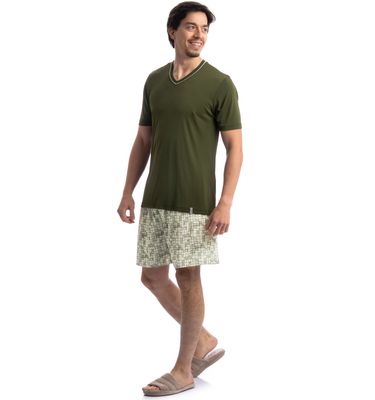 Pijama Masculino Curto Refúgio Tombini - Imagem 3 - Mobile