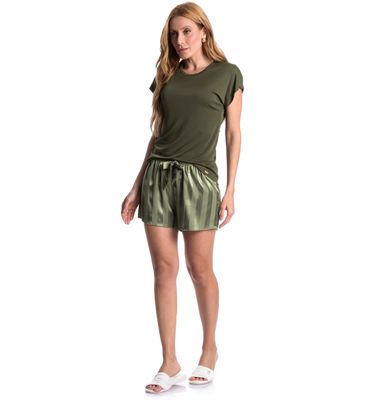 Pijama Feminino Curto Cetim Júlia - Imagem 3 - Mobile