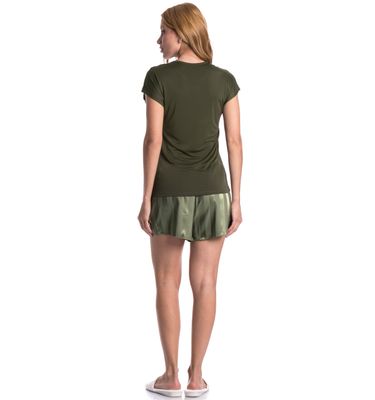 Pijama Feminino Curto Cetim Júlia - Imagem 4 - Mobile