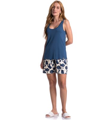 Pijama Feminino Shortão Regata Verano - Imagem 3 - Mobile