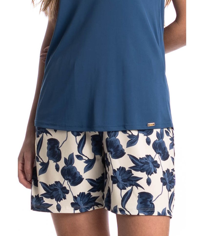 Pijama Feminino Shortão Regata Verano - Imagem 5 - Desktop