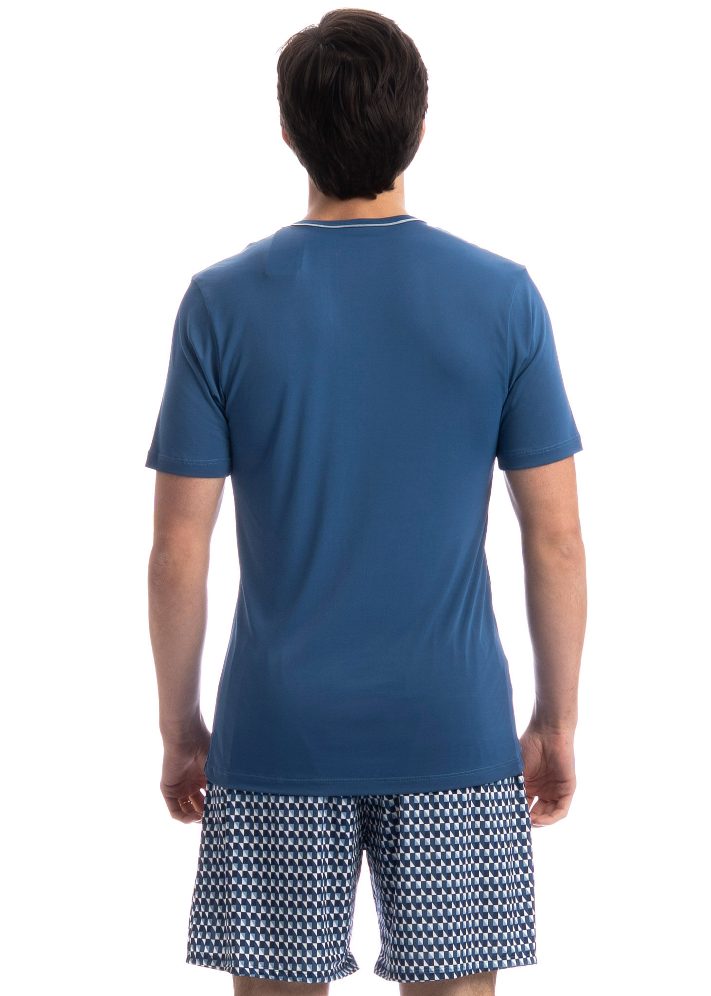 Pijama Masculino Curto Verano Tombini - Imagem 2 - Mobile