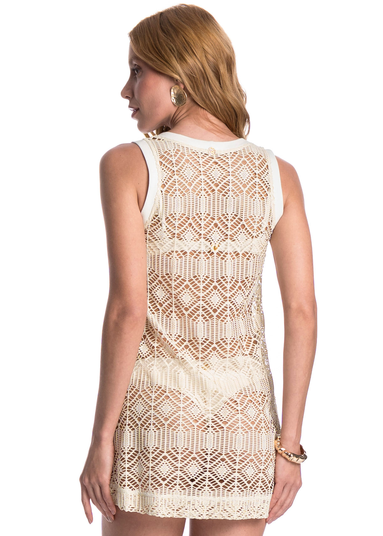 Vestido Regata Rendão Riviera - Imagem 2 - Mobile