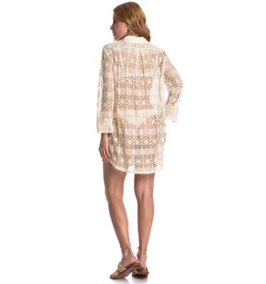 Camisa Feminina Em Rendão Riviera - Imagem 4 - Mobile