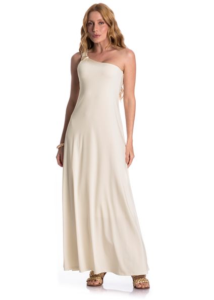 Vestido Assimétrico Riviera Branco - Imagem 1