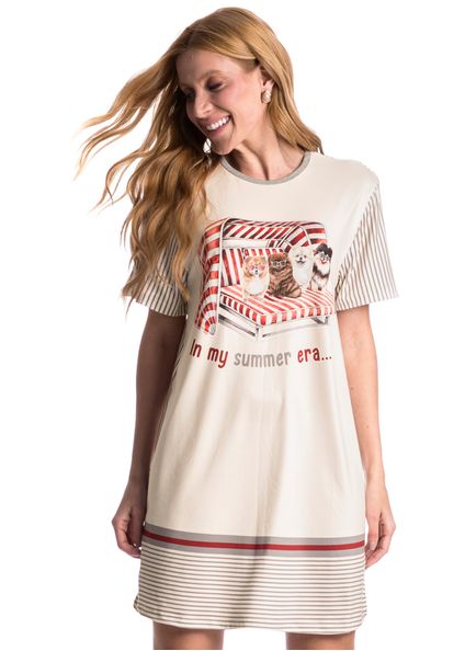 Camisão Lyla Summer Branco - Imagem 1