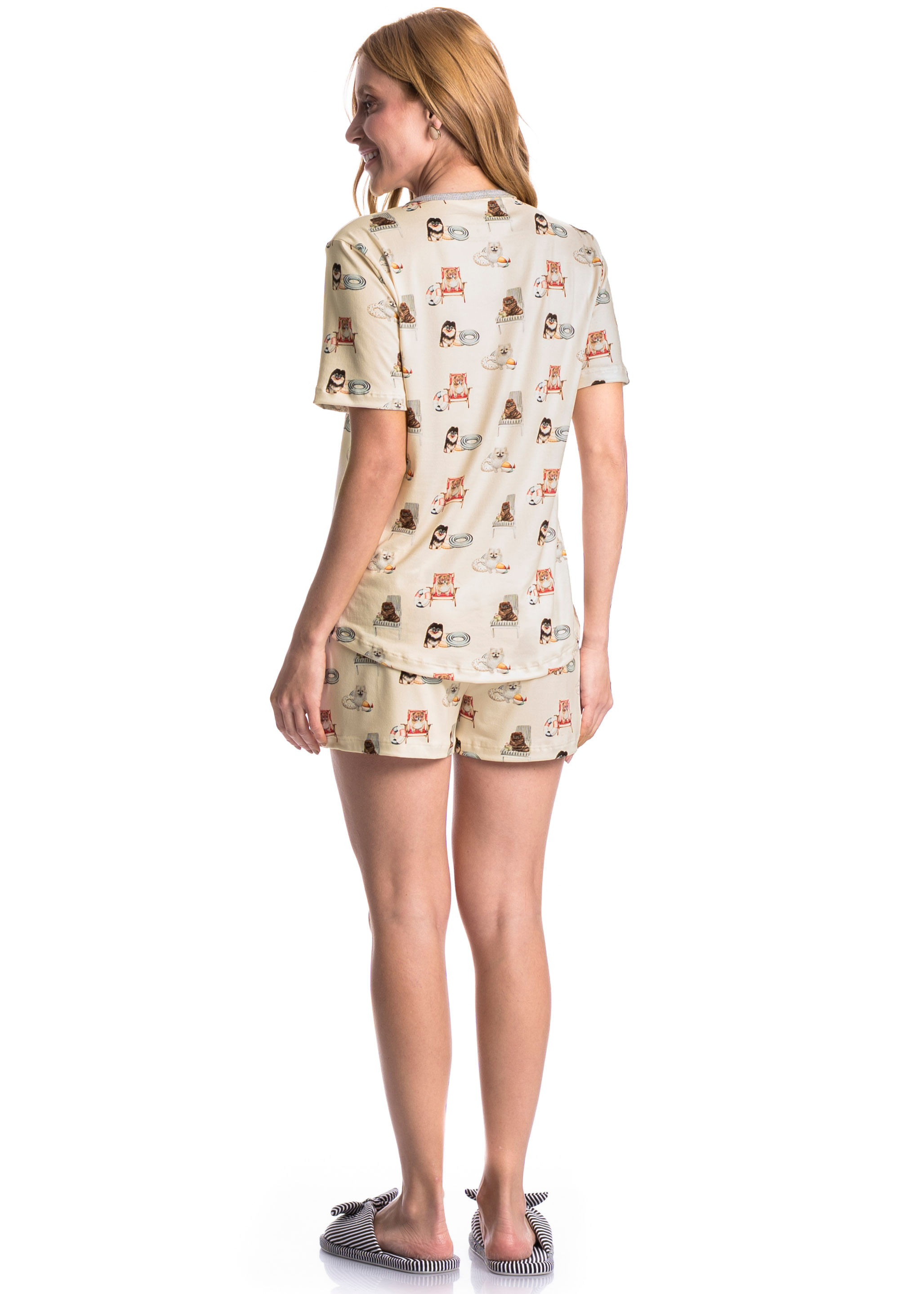 Pijama Feminino Curto Lyla Summer - Imagem 4 - Mobile