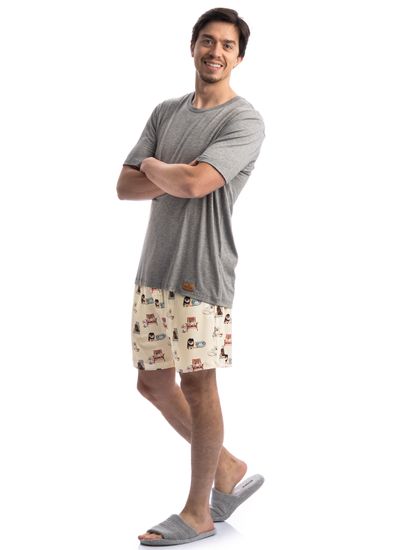 Pijama Masculino Curto Lyla Summer - Imagem 3 - Desktop